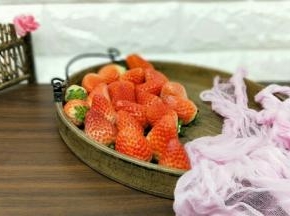 新鲜草莓，无坏，无烂。