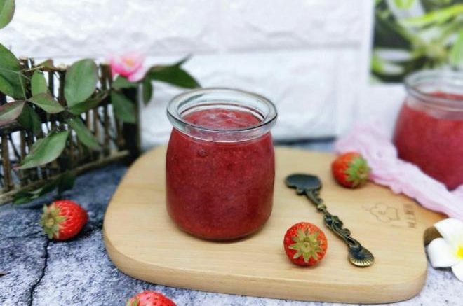 面包机版#零添加草莓酱#