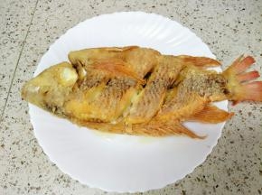 炸好取出沥油