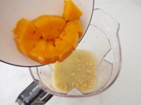 倒入煮好的南瓜