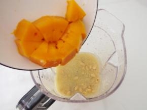 倒入煮好的南瓜