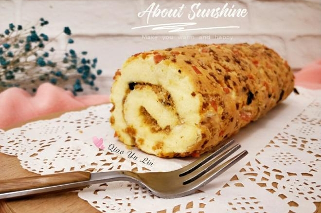 火腿肉松蛋糕卷
