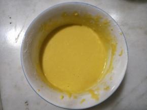 画Z字混合至看不见干粉即可。