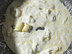 放入巧克力一起融化。