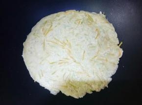 表面面糊凝固后就可以翻面了