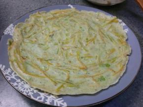 两面都烙成金黄色就可以出锅了，放在圆盘里，稍微凉一下卷起来