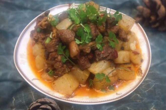 羊白捞~红烧羊肉