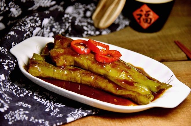 虎皮尖椒酿肉