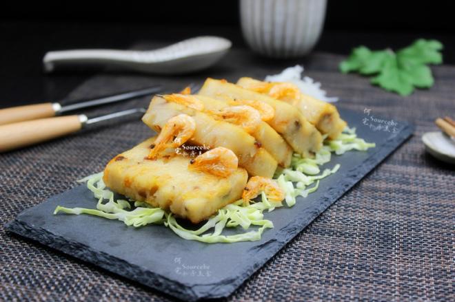 粤式新年早茶，广式鲜虾萝卜糕