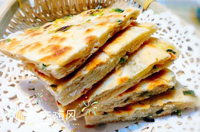 发面葱花饼