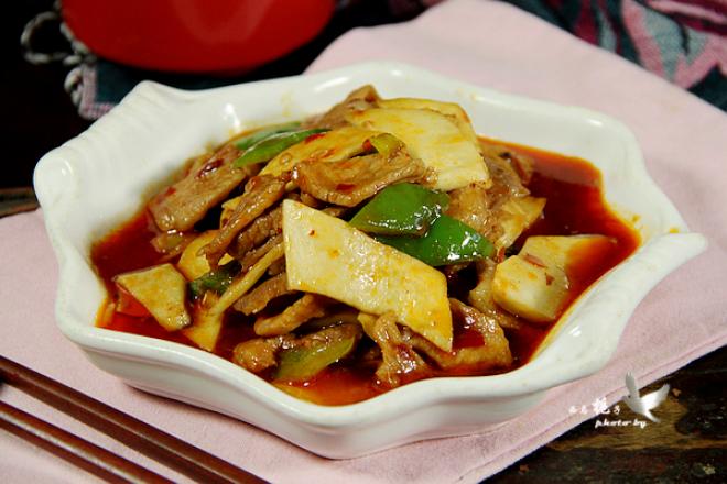 鱼香杏鲍菇炒肉片