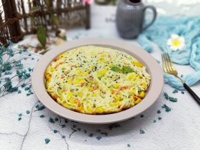 剩面条的新吃法。