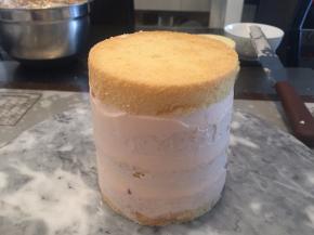 一层奶油一层水果