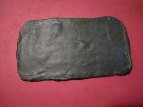 擀开，成长方形。