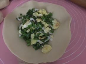 包入韭菜鸡蛋馅料