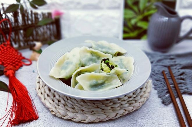 韭菜鸡蛋水饺#附加韭菜不出水秘诀#