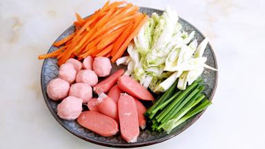 配菜如图处理下。