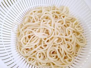 再用筛子过略掉多余的水分，备用。