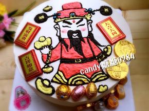 放上装饰巧克力，成品喜庆美美哒～