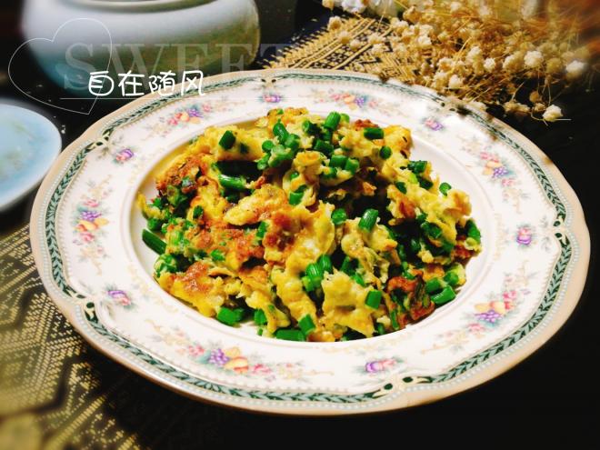蒜苔煎蛋