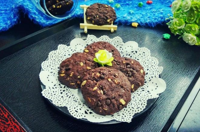 燕麦巧克力脆饼