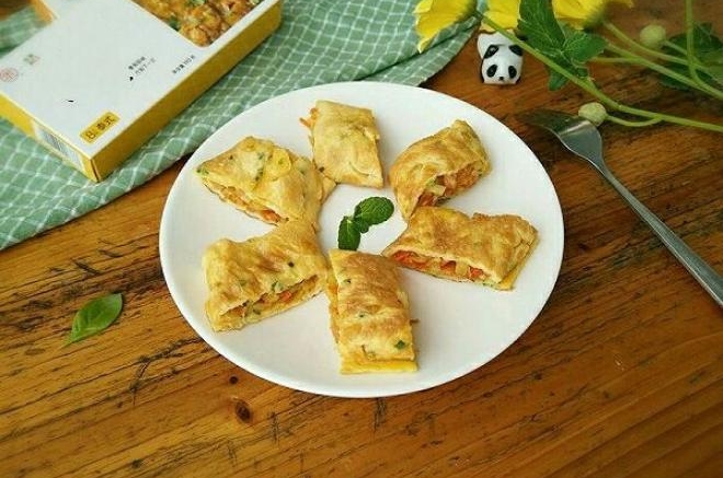 咖喱鸡蛋卷