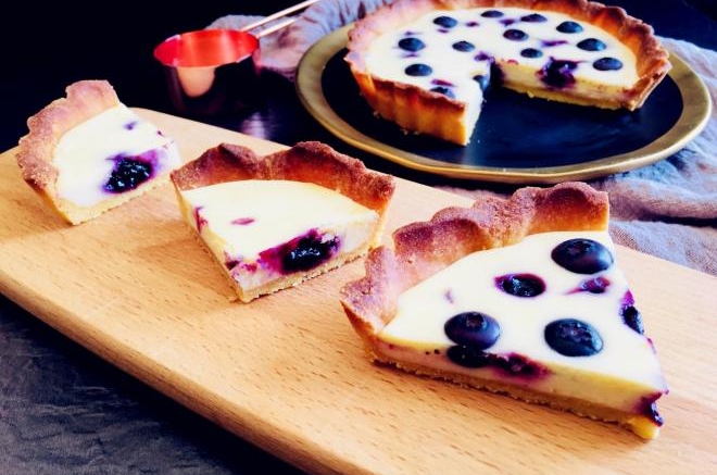 芝士蓝莓派