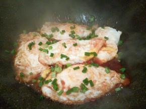 出锅前撒点葱花！