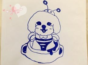 准备图案纸，我是手绘的，可直接打印。