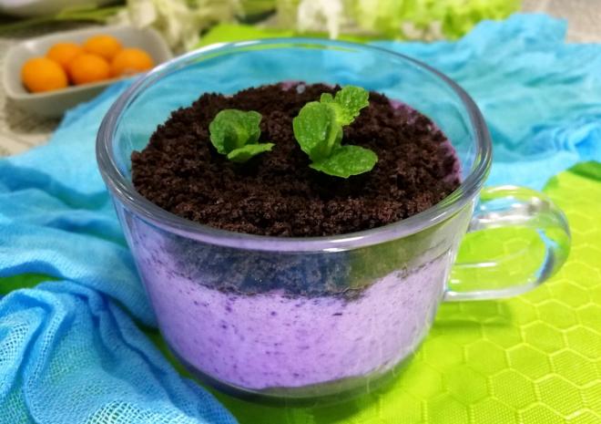 奥利奥蓝莓奶昔