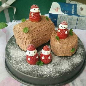 最后摆上小雪人。