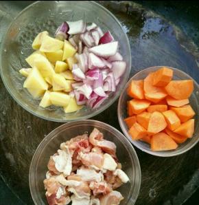 把所有材料处理好。