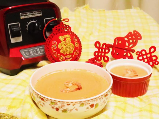 鲜虾胡萝卜茄汁浓汤——破壁机之高钙养生汤