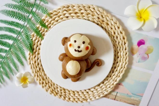 萌萌哒小猴子奶黄包