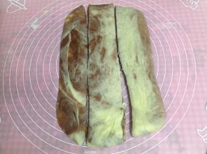 然后切成三条
