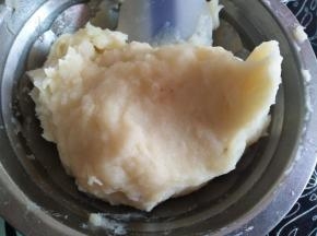 趁热压碎