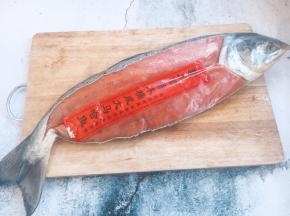 这是半条腌制过的咸大马哈鱼。