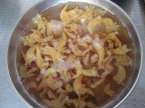 干贝尖提前用水泡软