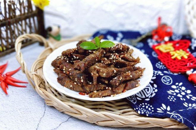 香辣牛肉干