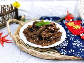 健康的牛肉干。
