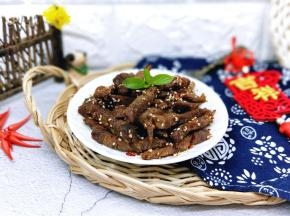 健康的牛肉干。