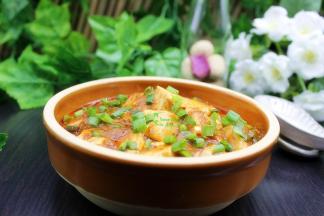 道香辣鲜嫩的豆腐就做好了