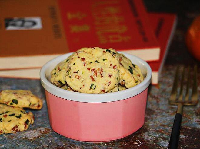 香葱培根咸饼干