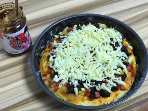 在铺满芝士，再烤4-5分钟左右，芝士化了即可