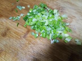 葱切碎