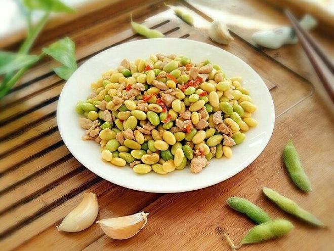 肉沫炒毛豆
