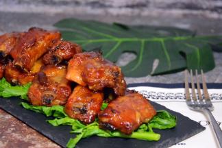 出炉摆盘，腌制的20个小时，肉质鲜嫩多汁