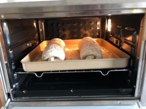 烤箱提前预热180度，上下火，烤25分钟