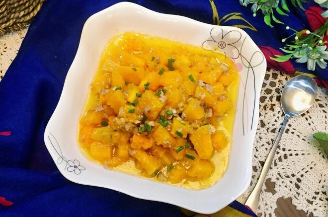 #年味儿#金砖蜜冠肉沫焗南瓜