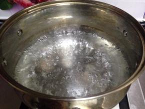 水烧开，加入适量糖跟柠檬汁